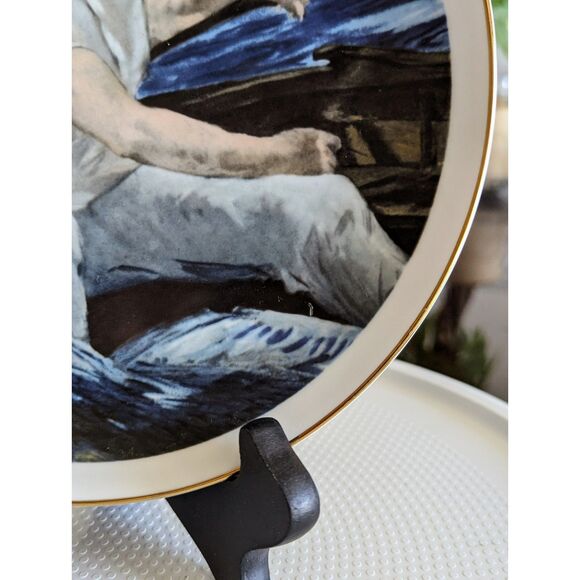 Southern Living Gallery "Boating"by Edouard Manet collectable plate - Picture 11 of 11